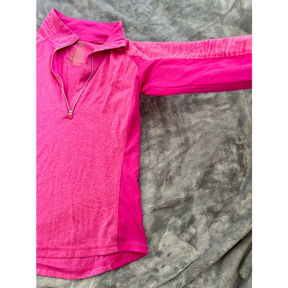 Danskin Dri More Semi Fitted XS Polyester Shades of Pink QuarterZip - Picture 3 of 8